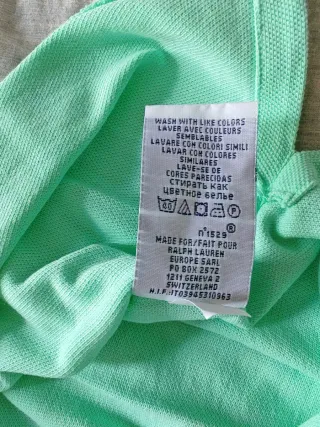 Polo uomo Ralph Lauren Verde Menta Taglia S