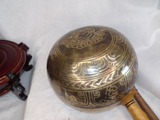 Cuenco Tibetano 20cm + Soporte y 2 Mazas