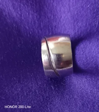 Anello Argento Design Moderno