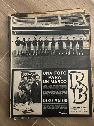 Lote 29 Revistas antiguas Barça