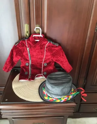 Disfraz niño chaqueta y sombrero