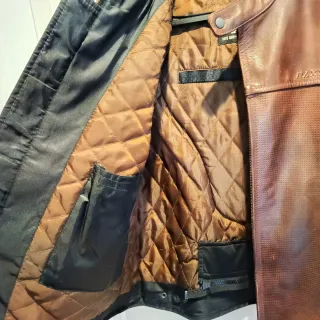 Chaqueta de cuero Raxus Marrón