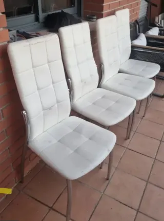 Pack 4 Sillas Comedor funda Negra