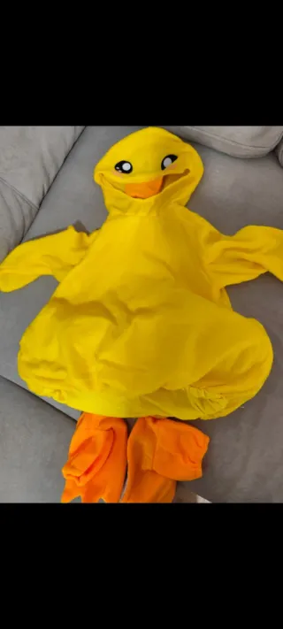 Disfraz de pato amarillo para bebé