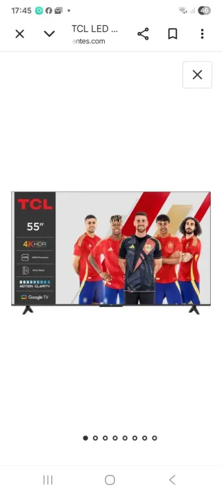 Smart TV TCL 55 Negra