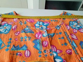 Camisa sin mangas estampada