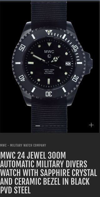 Reloj MWC 24 Joyas Automático Negro