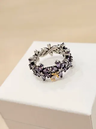 Anillo Pandora Herbario Bridgerton 52+caja