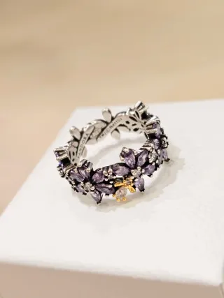 Anillo Pandora Herbario Bridgerton 52+caja