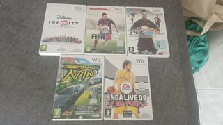 Pack 4 Juegos Wii: FIFA 15, PES 2008, Disney y NBA