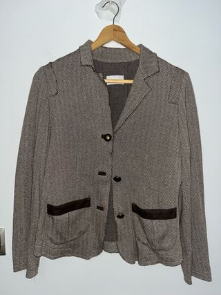 Chaqueta Selvatgi Lana Gris y Marrón