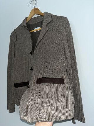 Chaqueta Selvatgi Lana Gris y Marrón