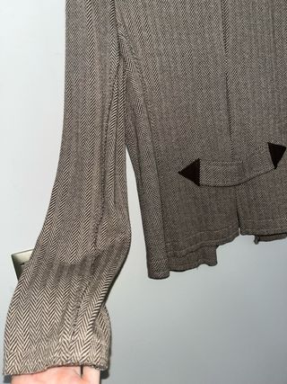 Chaqueta Selvatgi Lana Gris y Marrón