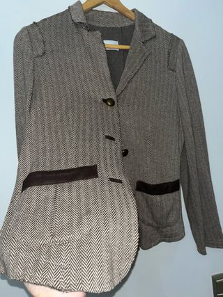 Chaqueta Selvatgi Lana Gris y Marrón
