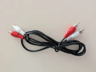 Cable RCA 2 conectores Rojo y Blanco