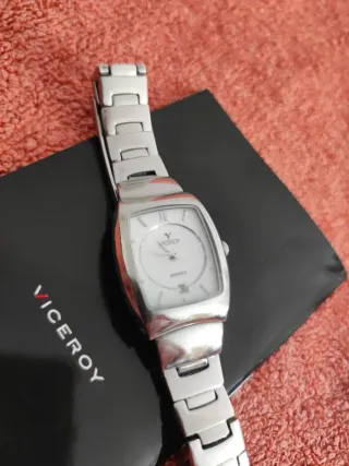 Reloj Viceroy Dama Plata y Blanco