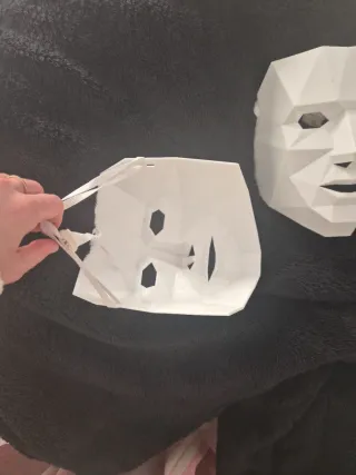Máscaras blancas (2 unidades) Hallowen. Disfraz