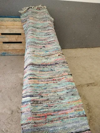Alfombra Jarapa Tejida Multicolor
