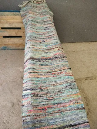 Alfombra Jarapa Tejida Multicolor