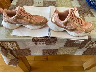 Zapatillas Nike Air Mujer Talla 38 Oro Rosa