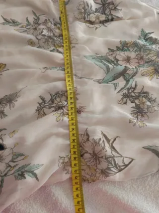 Vestido gasa estampado floral