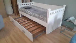 Cama nido blanca con cajones