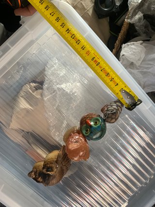 Lote 4 figuras búhos coleccionables