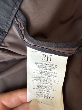 Vestido Pedro del Hierro negro y marrón