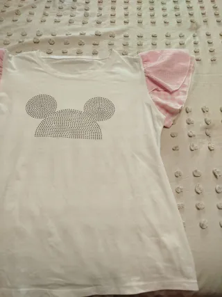 Camiseta blanca con Mickey