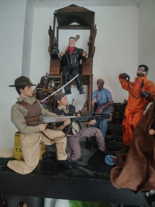 Pack 7 Figuras Walking Dead 1/6 Articuladas