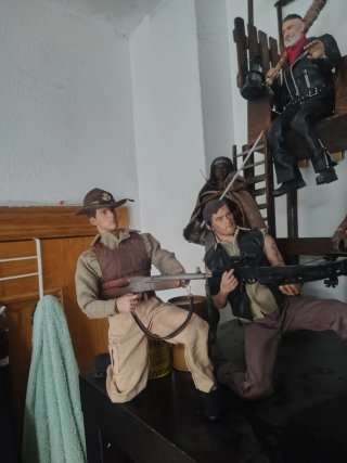 Pack 7 Figuras Walking Dead 1/6 Articuladas