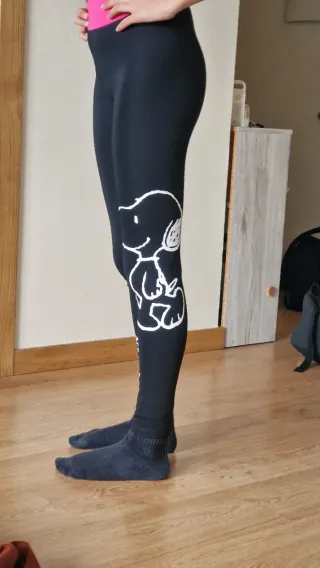 Leggings negros Snoopy talla M