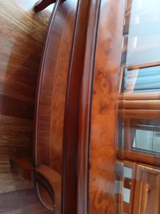Mesa de centro madera y cristal 120x65x45