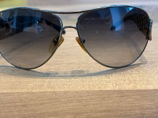 Gafas de Sol Bulgari Aviador Plata y Negro