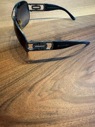 Gafas de Sol Bulgari Aviador Plata y Negro