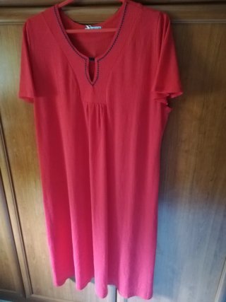 Vestido color coral Talla 52 sin estrenar