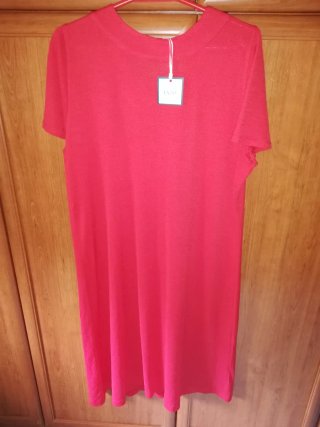Vestido color coral Talla 52 sin estrenar