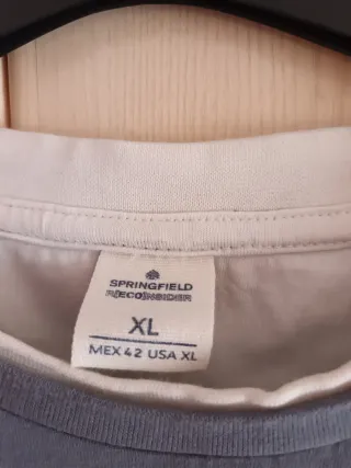 Camiseta Springfield azul manga larga