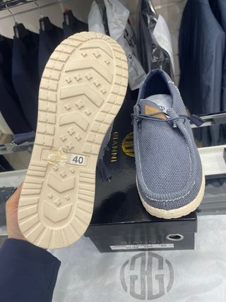Scarpe uomo Gianni taglia 40 blu