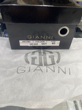 Scarpe uomo Gianni taglia 40 blu