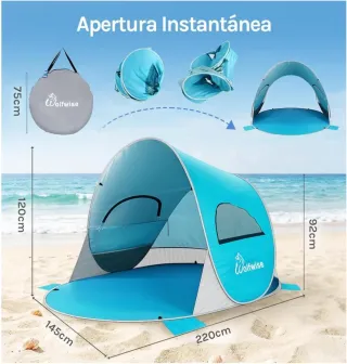 Tienda de campaña playa ventilada