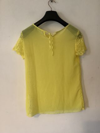 Maglia donna Intimissimi pizzo giallo