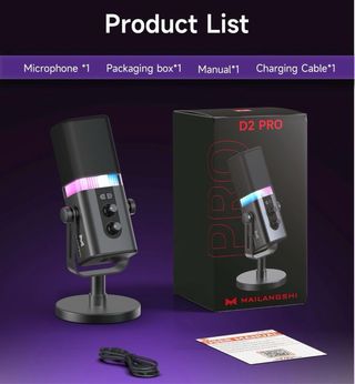 Micrófono Gaming/Podcast USB-C + XLR RGB