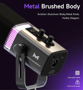 Micrófono Gaming/Podcast USB-C + XLR RGB