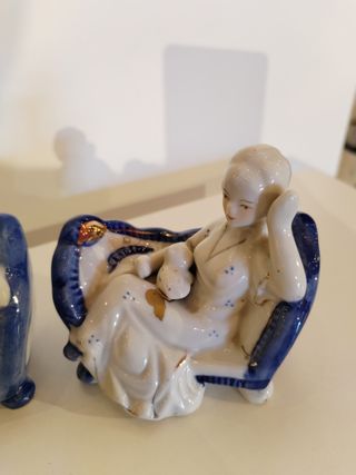 Figure di porcellana vintage (2 unità)