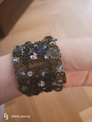 Braccialetto donna con pietre blu