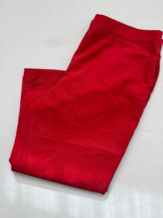 Pantalón Massimo Dutti Vintage Rojo