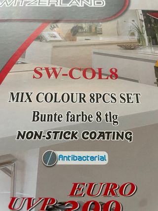 Set 8 Cuchillos Swiss Line Colores