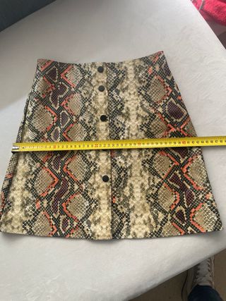 Conjunto Stradivarius Top y Falda Animal Print