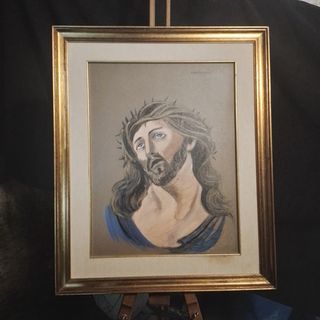 Antico dipinto olio su tela